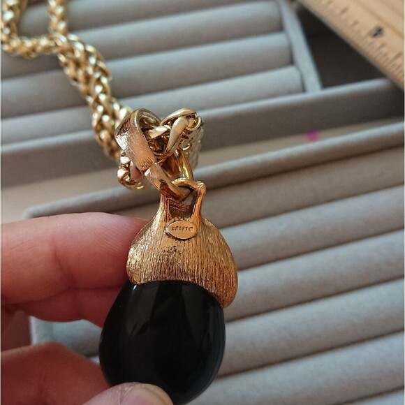 Craft OVERSIZED Chunky Rope Chain Amber Necklace - Picture 12 of 15